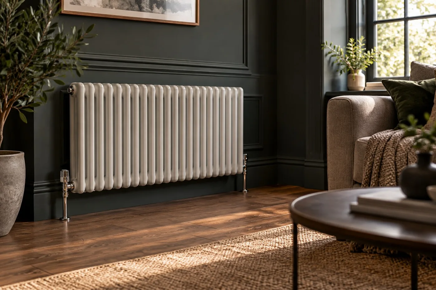 Radiator in a home interior